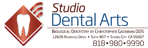 Studio Dental Arts logo with name, address, and phone number